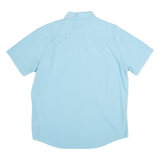 CHAPS Custom Fit Mens Plain Shirt Blue L