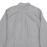 TOMMY HILFIGER Classic Fit Mens Shirt Black Striped Long Sleeve L