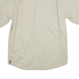 WRANGLER Mens Plain Shirt Beige 90s M