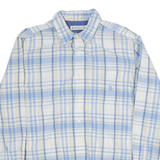 NAUTICA Mens Shirt Blue Check Long Sleeve L