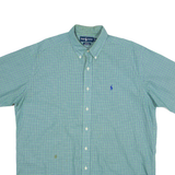 RALPH LAUREN Blake Mens Shirt Green Check L