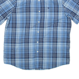 CHAPS Easy Care Mens Shirt Blue Check L