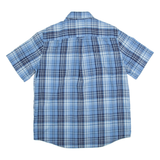 CHAPS Easy Care Mens Shirt Blue Check L