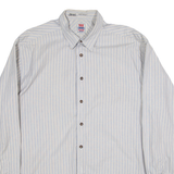 LEVI'S Mens Shirt Blue Striped Long Sleeve L