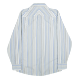 CALVIN KLEIN Mens Shirt Blue Striped Long Sleeve M