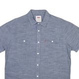 LEVI'S Mens Plain Shirt Blue M