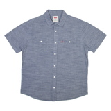 LEVI'S Mens Plain Shirt Blue M