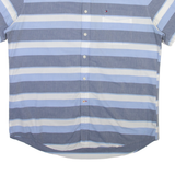 TOMMY HILFIGER Mens Shirt Grey Striped XL