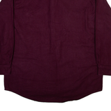ST JOHN'S BAY Mens Plain Shirt Maroon Long Sleeve XL