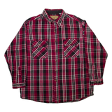 FIELD & STREAM Mens Shirt Pink Check Long Sleeve XL