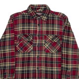 OUTDOOR LIFE Mens Shirt Red Check Long Sleeve S