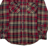 OUTDOOR LIFE Mens Shirt Red Check Long Sleeve S
