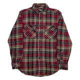 OUTDOOR LIFE Mens Shirt Red Check Long Sleeve S