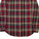 OUTDOOR LIFE Mens Shirt Red Check Long Sleeve S