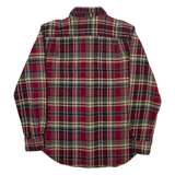 OUTDOOR LIFE Mens Shirt Red Check Long Sleeve S