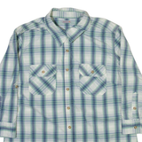 CARHARTT Womens Shirt Blue Check Long Sleeve M