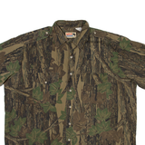 WHOA APPAREL Reabark Mens Shirt Brown Camouflage 2XL