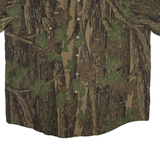 WHOA APPAREL Reabark Mens Shirt Brown Camouflage 2XL