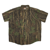 WHOA APPAREL Reabark Mens Shirt Brown Camouflage 2XL
