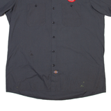 DICKIES Flying Fish Mens Plain Shirt Grey XL