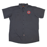 DICKIES Flying Fish Mens Plain Shirt Grey XL