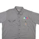 CARHARTT BCS Mens Plain Shirt Grey 2XL