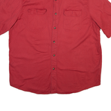 WRANGLER Mens Plain Shirt Red XL