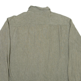 LEE Mens Shirt Green Check Long Sleeve L