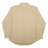 TOMMY HILFIGER Mens Plain Shirt Brown Long Sleeve L