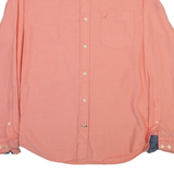 NAUTICA Mens Plain Shirt Pink Long Sleeve S