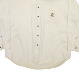 CHAPS Mens Plain Shirt White Long Sleeve XL