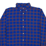NAUTICA Slim Fit Mens Shirt Blue Check Long Sleeve XL