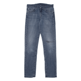 LEVI'S 511 BIG E Jeans Distressed Mens Blue Slim Straight Stone Wash W32 L34