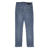 LEVI'S 511 BIG E Jeans Distressed Mens Blue Slim Straight Stone Wash W32 L34
