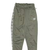 UMBRO Mens Track Pants Green Tapered S W26 L29