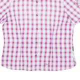 JACK WOLFSKIN Womens Shirt Purple Check M