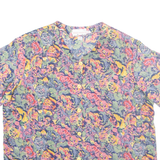 VIACOM COLETTE Womens Shirt Pink Crazy Pattern M