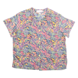 VIACOM COLETTE Womens Shirt Pink Crazy Pattern M