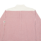 GRACHIEN Mens Shirt Red Check Long Sleeve 2XL