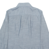 BANANA REPUBLIC Womens Plain Shirt Grey Long Sleeve S