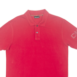 DKNY Mens Polo Shirt Red L