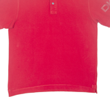 DKNY Mens Polo Shirt Red L