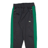 LACOSTE Womens Track Pants Black Tapered L W28 L29