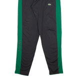 LACOSTE Womens Track Pants Black Tapered L W28 L29