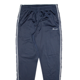 CHAMPION Mens Track Pants Blue Tapered M W30 L31