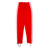 Mens Track Pants Red Tapered S W22 L29