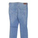 HOLLISTER High Rise Distressed Womens Jeans Blue Slim Skinny Stone Wash W29 L28