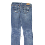 HOLLISTER Erin Distressed Womens Jeans Blue Slim Skinny Stone Wash W24 L33