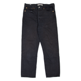 LEVI'S Wedgie BIG E Womens Jeans Black Relaxed Skinny W28 L26