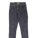 LEVI'S 721 High Rise BIG E Womens Jeans Grey Slim Skinny W28 L32